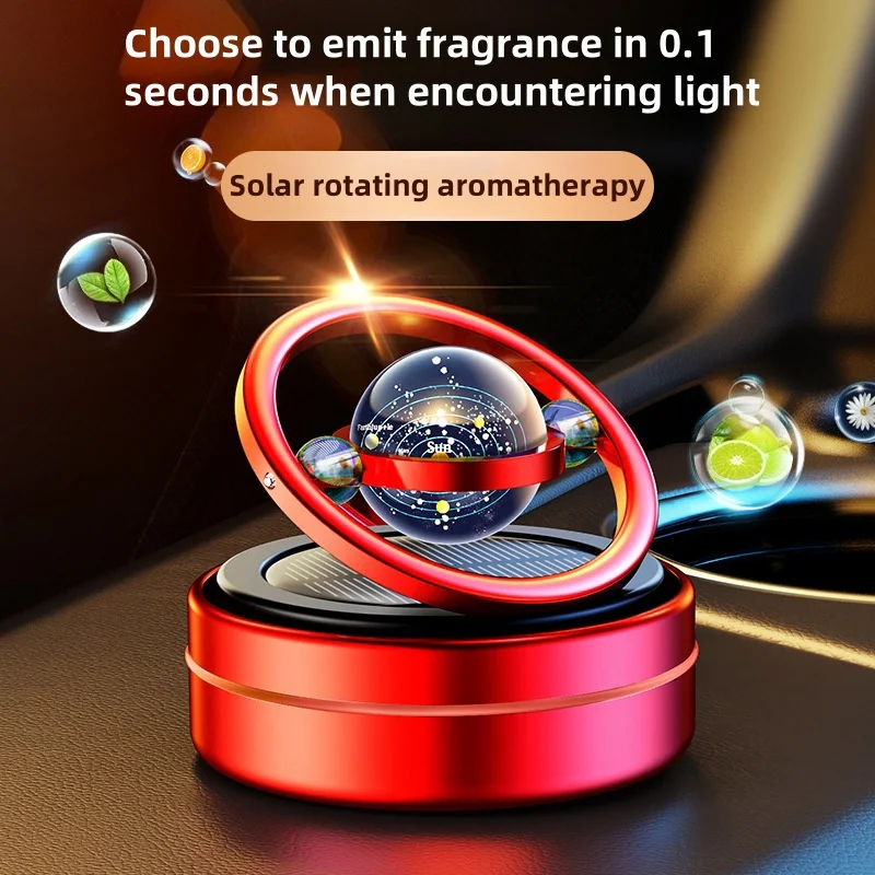 

Solar Car Air Freshener Rotating Aromatherapy Diffusing Accessories Interior Durable Original Perfume Accessorires Men And Women