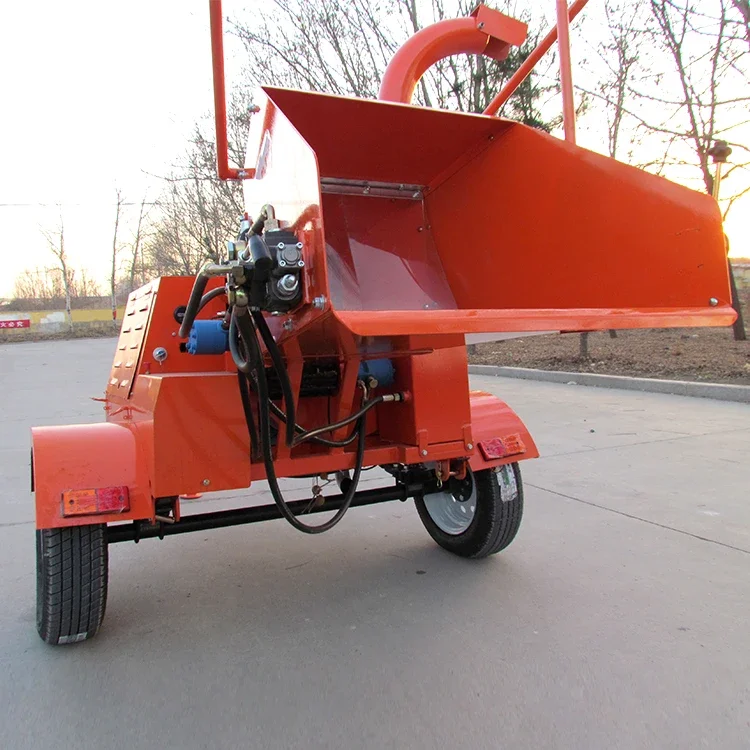 ATV garden wood chipper forestry machine shidder max chipping diameter engine log chipping machine