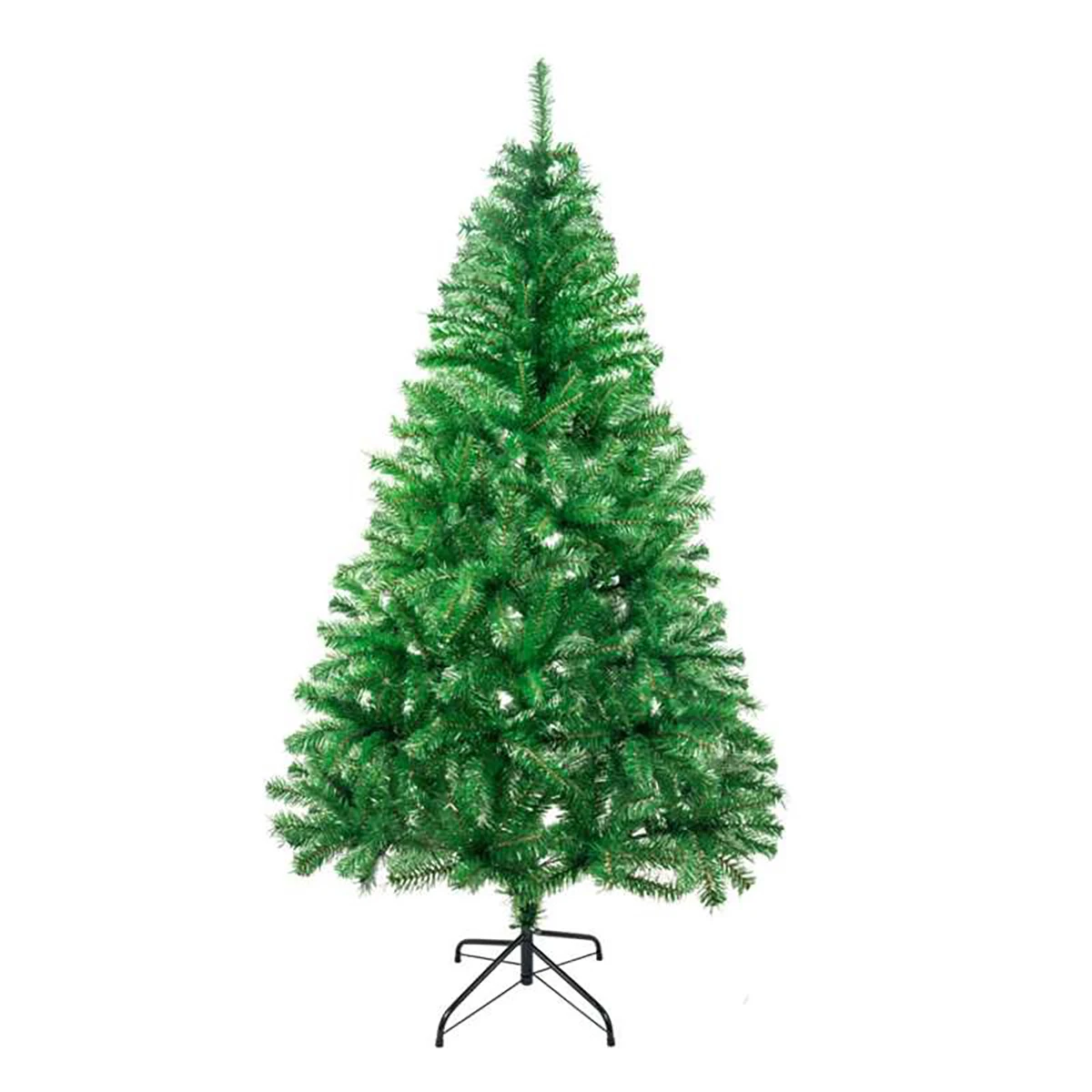 Árbol de Navidad Artificial. Árbol artificial navideño Economico, Árbol de Hoja PET, Árbol verde Navidad, 60cm 90cm 120cm 150cm 180cm 210cm Arbol barato Decoración Hogar, Jardin, Centro Comercial, Restaurante