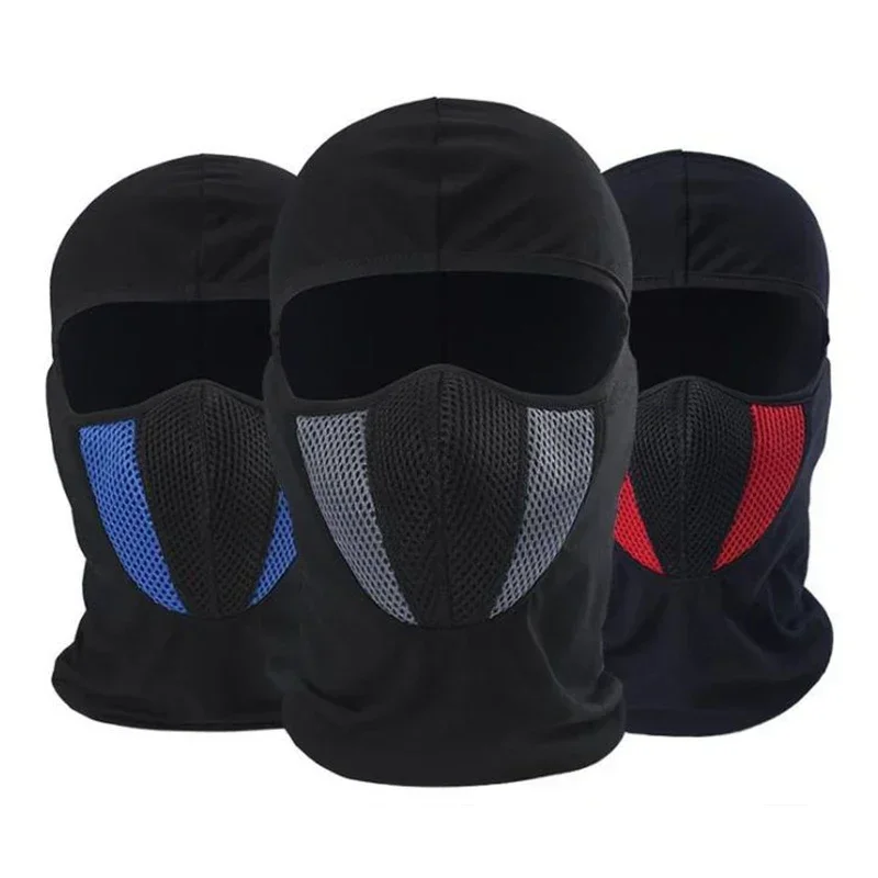 Breathable Balaclava Motorcycle Full Face Mask Motocross Helmet Hood Motorbike Cycling Bike Mask Moto Riding Neck Face Mask