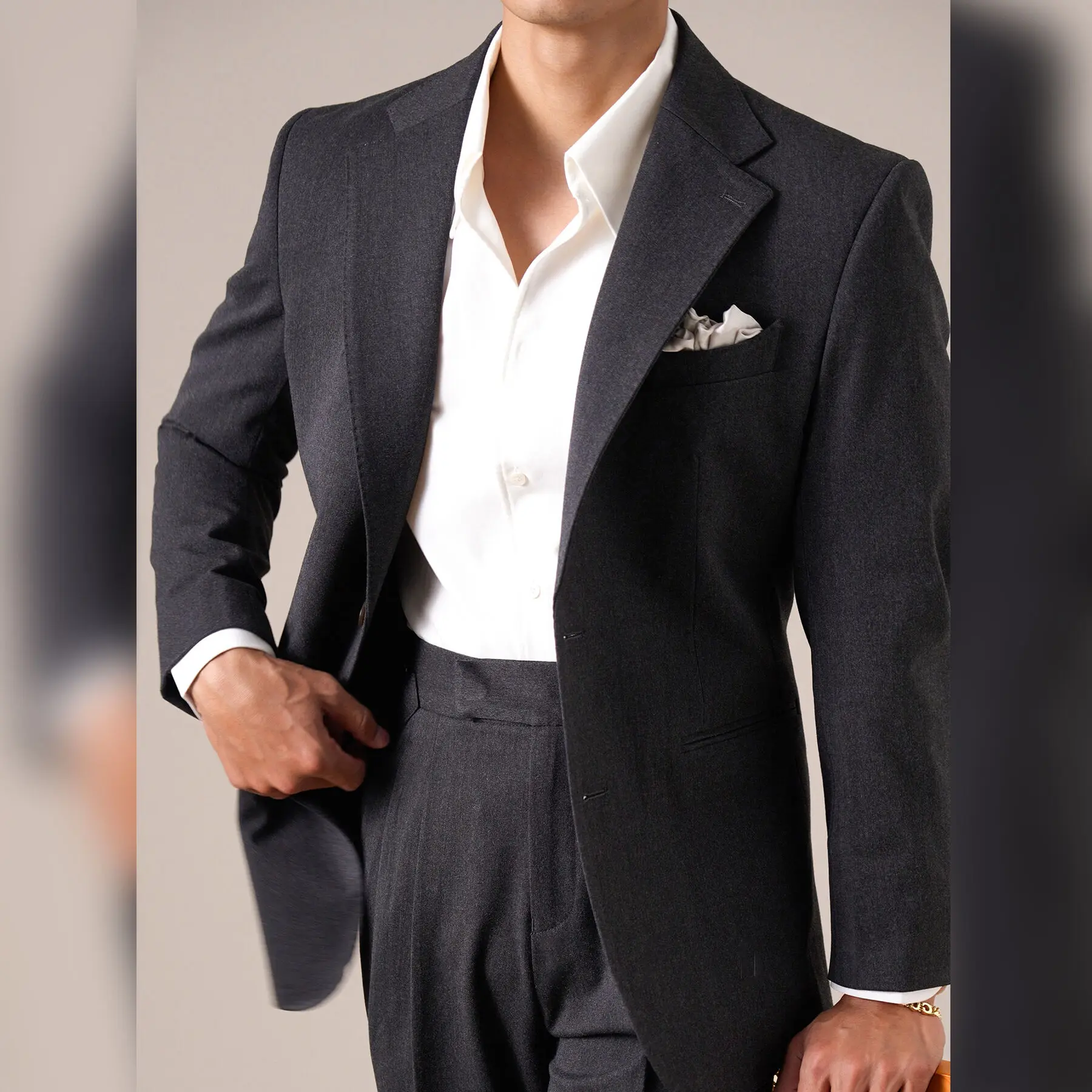 

Autumn Men Tuxedo Suit Tuxedos Slim Fit Smoking Homme Mariage Trajes De Hombre Groom Men Suit Slim Fit Costume Mariage Homme