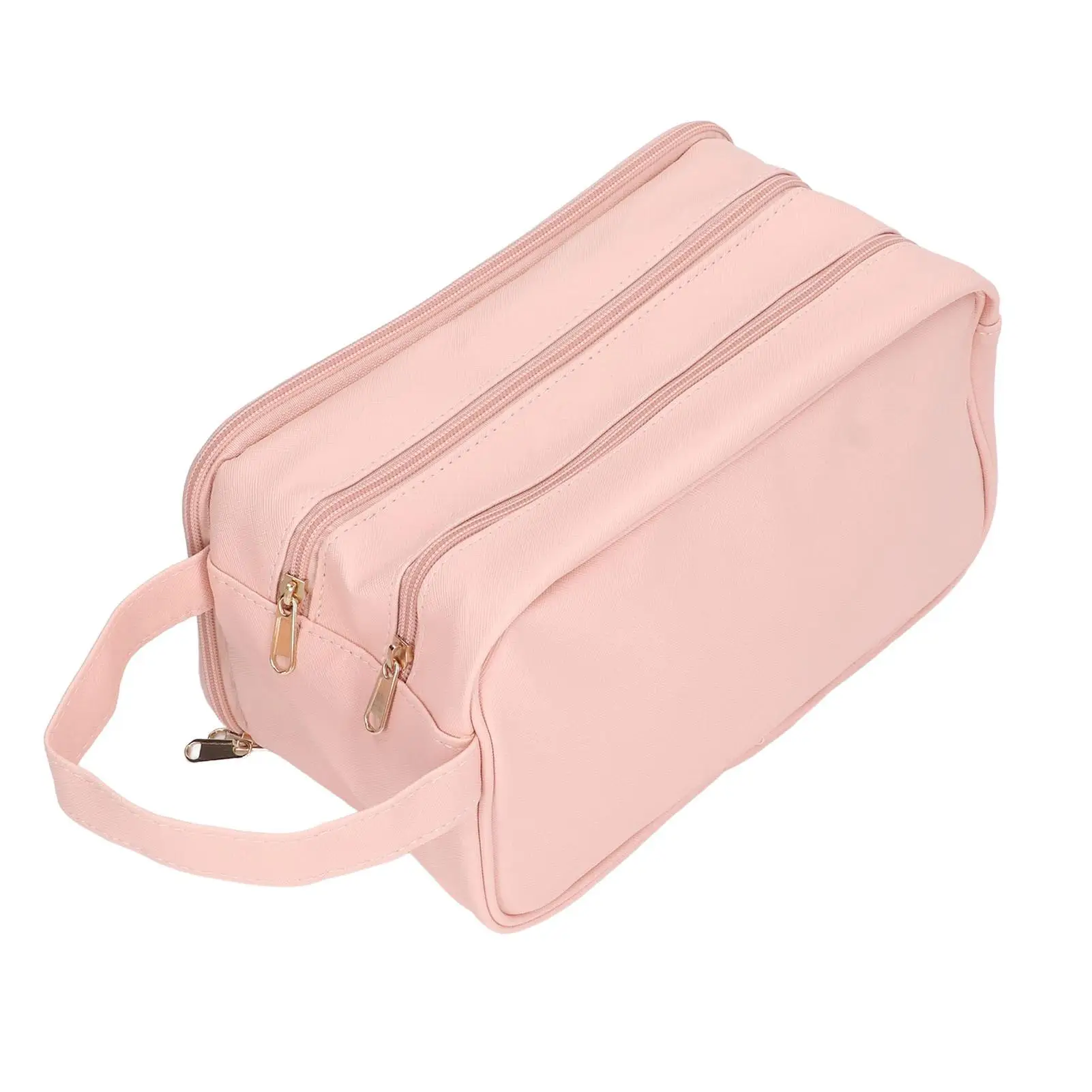 Waterproof Large Capacity Travel Cosmetic Bag - Versatile Portable Makeup Organizer in Synthetic Leather for outdoor Use