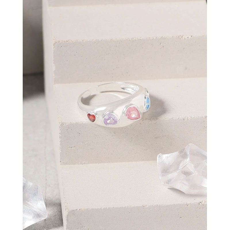 S'STEEL S925 Sterling Silver Zircon Resizable Rings For Women New In Gold Ringe Best Sellers 2023 Products Accessories Jewellery