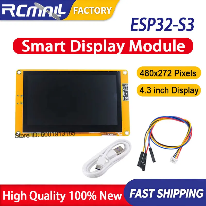 esp32-s3-43-inch-smart-lcd-display-module-capacitive-touch-screen-480x272-wireless-bt-compatible-with-arduino-home-office