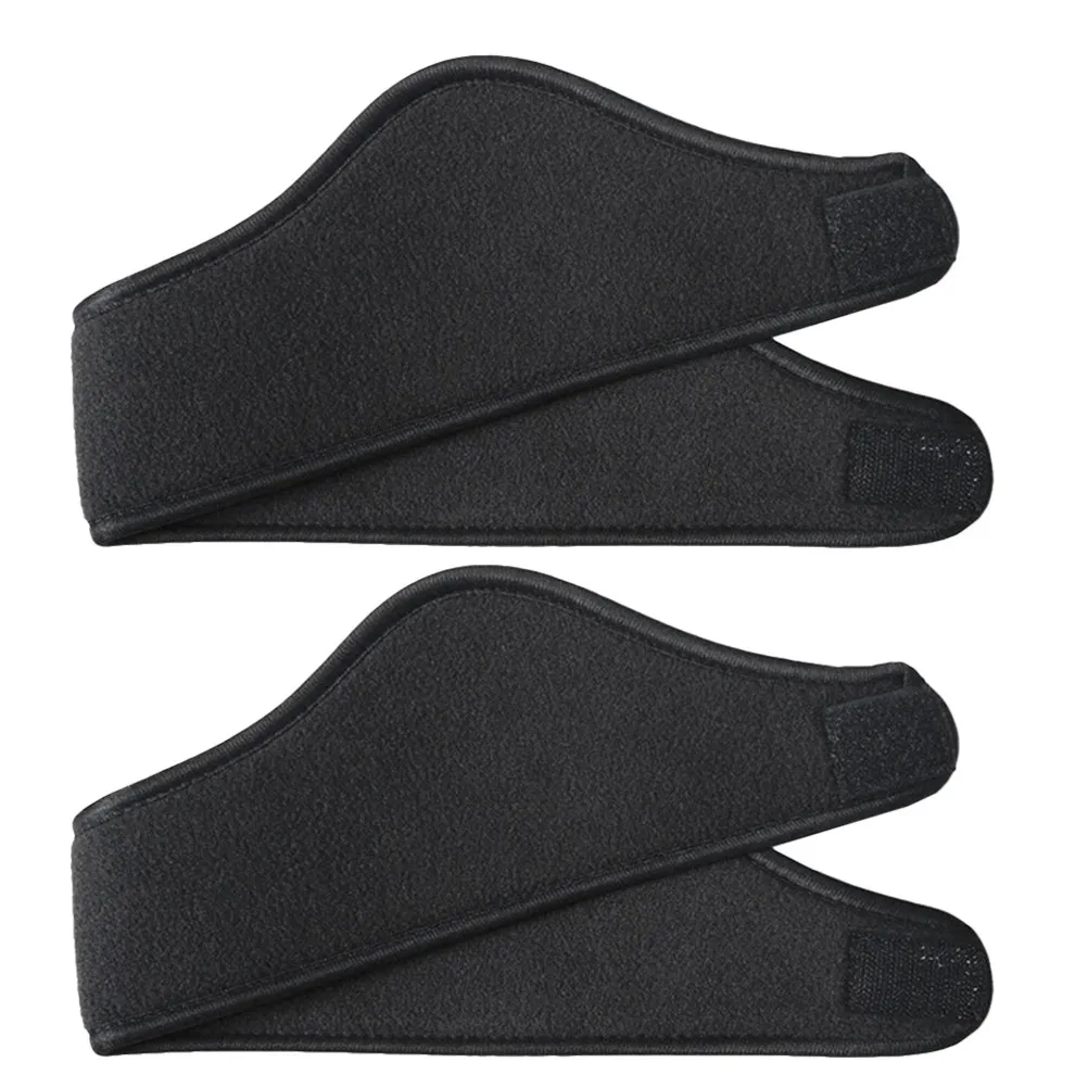 

2Pcs Double-Layer Warm Headbands Outdoor Ear Warmers Full Cover Stretchy Ear Covers Cold Proof Sports Headband