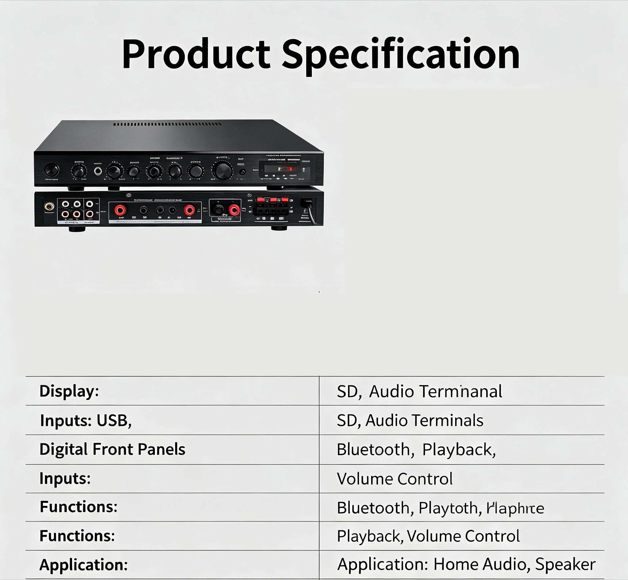 5.1-Kanal Hochleistungs-Blueto – Outdoor Power Amplifier Bewertung und Preis