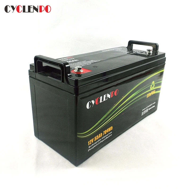 

Factory direct supply lifepo4 12v 55ah lithium battery