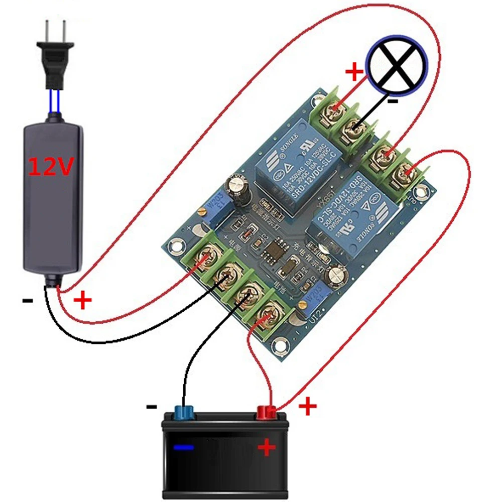 

12V 10A Power Supply Automatic Switching Module Power Failure to Battery-powered Charging Control Board Emergency Breaker Board