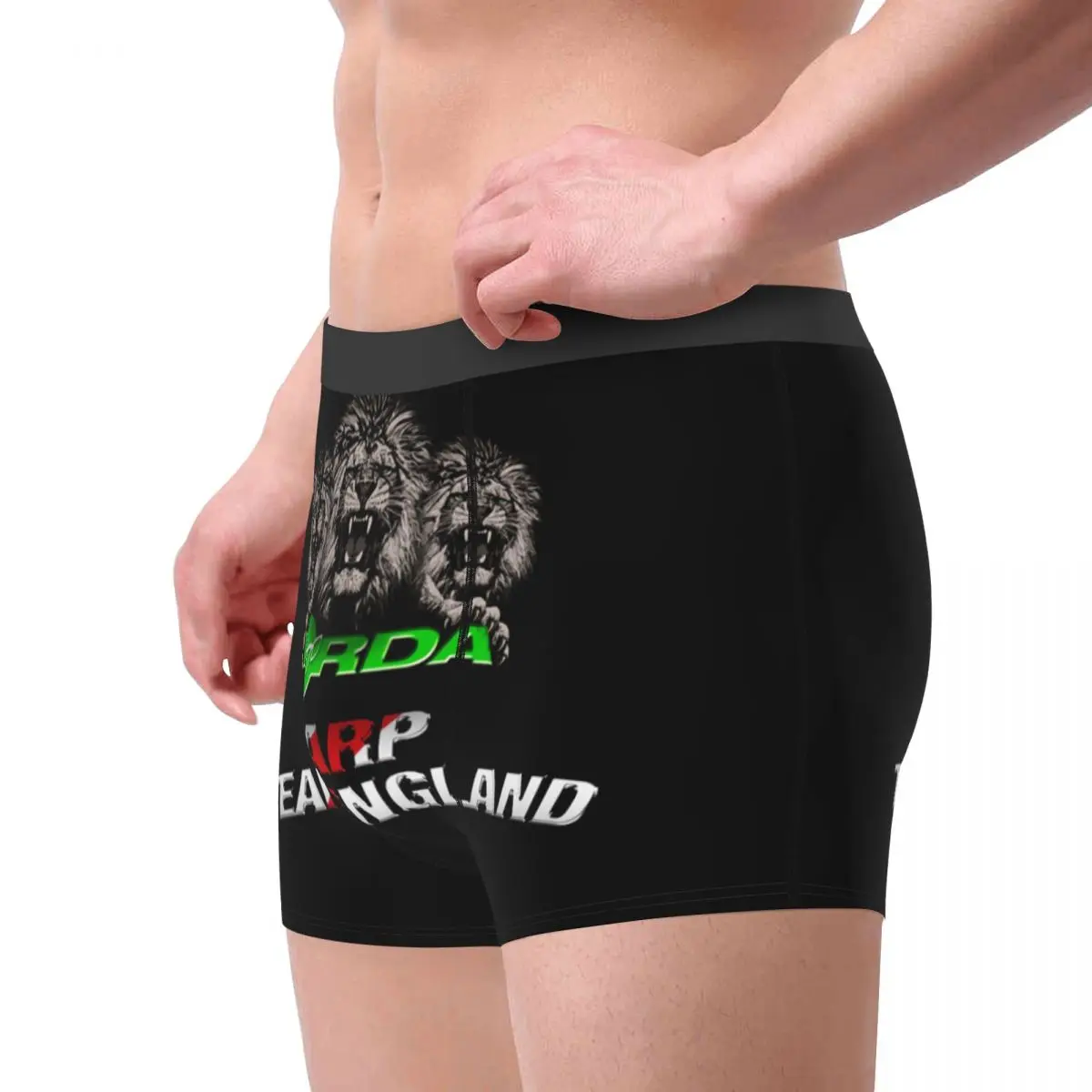 Korda-Boxer avec logo de pêche imprimé en 3D pour homme, caleçon doux, caleçon poisson carpe, cadeau de sous-vêtement, culotte