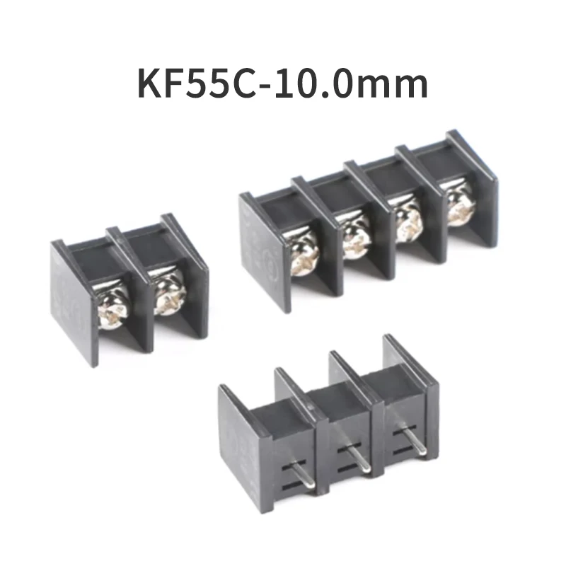 (10 Pieces) KF55C - 10.0 2P ~ 10P Direct Plug 300V/30A 10mm Pitch Fence Type Terminal Block Medium Pin Position EX55C