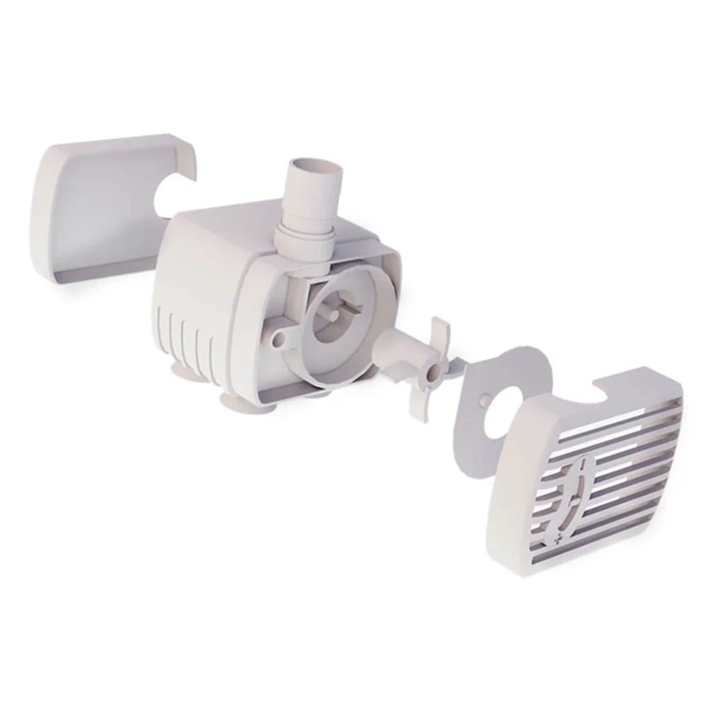 مضخة مياه للقطط تعمل بمنفذ USB مضخة مياه للأسماك 3 تدفق نافورة سمك قابلة للتعديل كتم مضخة مياه للحيوانات الأليفة لخزان حوض أسماك #4