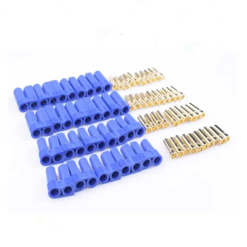 10 pairs 20 pcs EC2 EC3 EC5 EC8 male female gold plated battery connector plug for rc Lipo battery ESC Motors plane truck boat