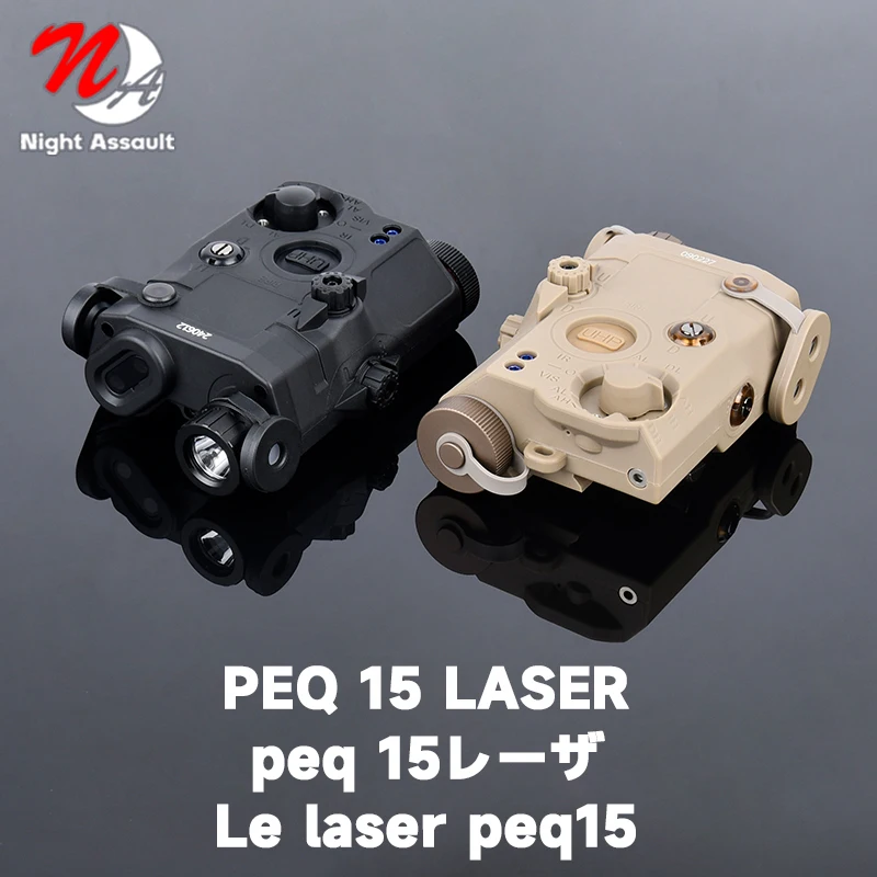 

PEQ anPEQ PEQ15 Red Green Laser Version Tactical Red Green Blue Dot/White LED Laser Device ar15 Hunting torch airsoft Indicator