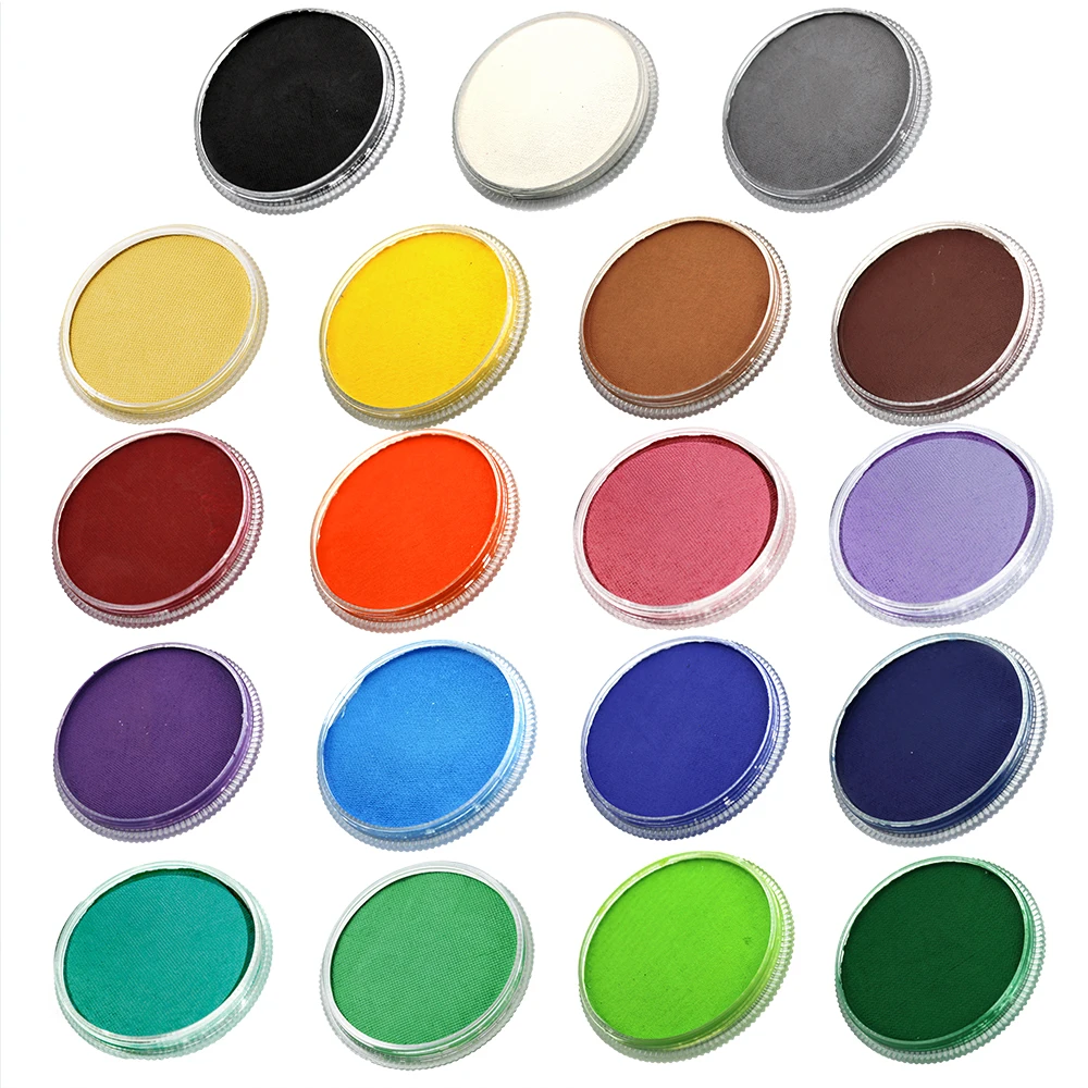 OPHIR 30g Body Paint Face Paint Pigment Drawing Makeup Kids Regular Color Painting for Halloween Holiday Christmas Party RT009