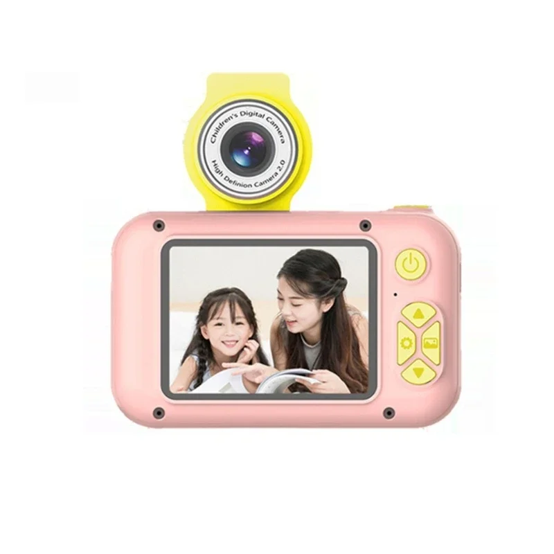 Kinderen Camera 2.4in Ips Scherm 180 ° Flip Lens Selfie Digitale Cam Voor 4 Tot 12 Jaar Oude Kid Kerst Verjaardagscadeau Speelgoed Voor Kinderen