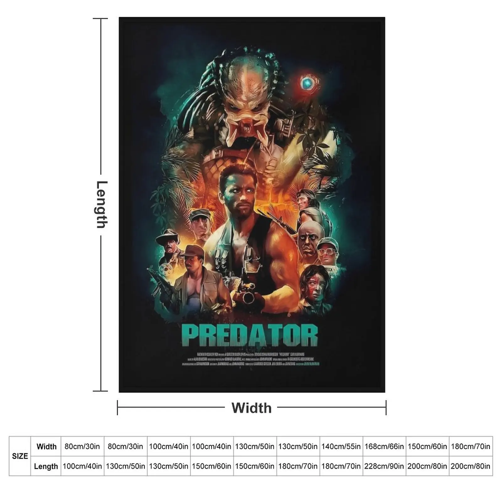 Predator Canvas Throw Blanket Sofa Quilt Plaid on the sofa Baby Softest Polar Bed Blankets