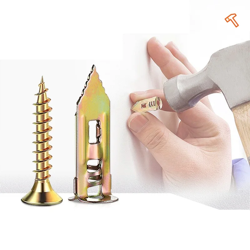 M4-M12 Multipurpose Self-Drilling Anchor and Screw Assortment Kit Fasteners Tools Repair Accessories Safe and Easy Installation