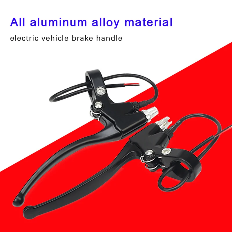 ​1 Pair E-bike Brake Lever Cut-off Power Switch Universal Electric Vehicle Bicycle E-scooter Replace Spare Set Kit Lock Function