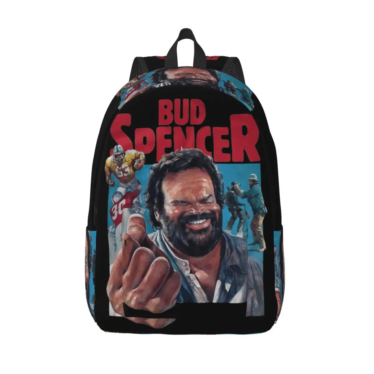 Terence Hill Italian Actor Backpack for Preschool Kindergarten School Student Bud Spencer Bookbag Boy Girl Kids Canvas Daypack