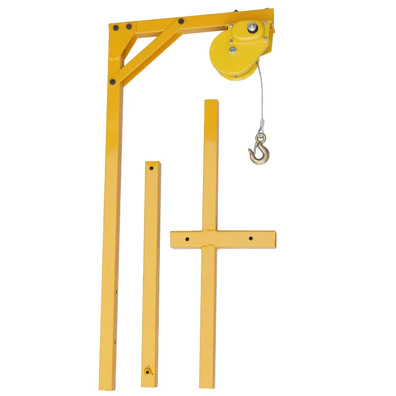 Hoisting Tool for Outdoor Air Conditioner Hoisting Crane Hand Winch Self-locking Installation Air Conditioning Bracket