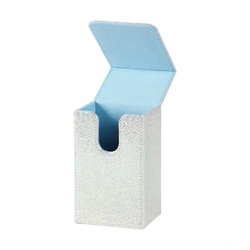 U2JB Sun Moon Tarots Card Box PU Tarots Card Storage Box Game Deck Holder Enduring
