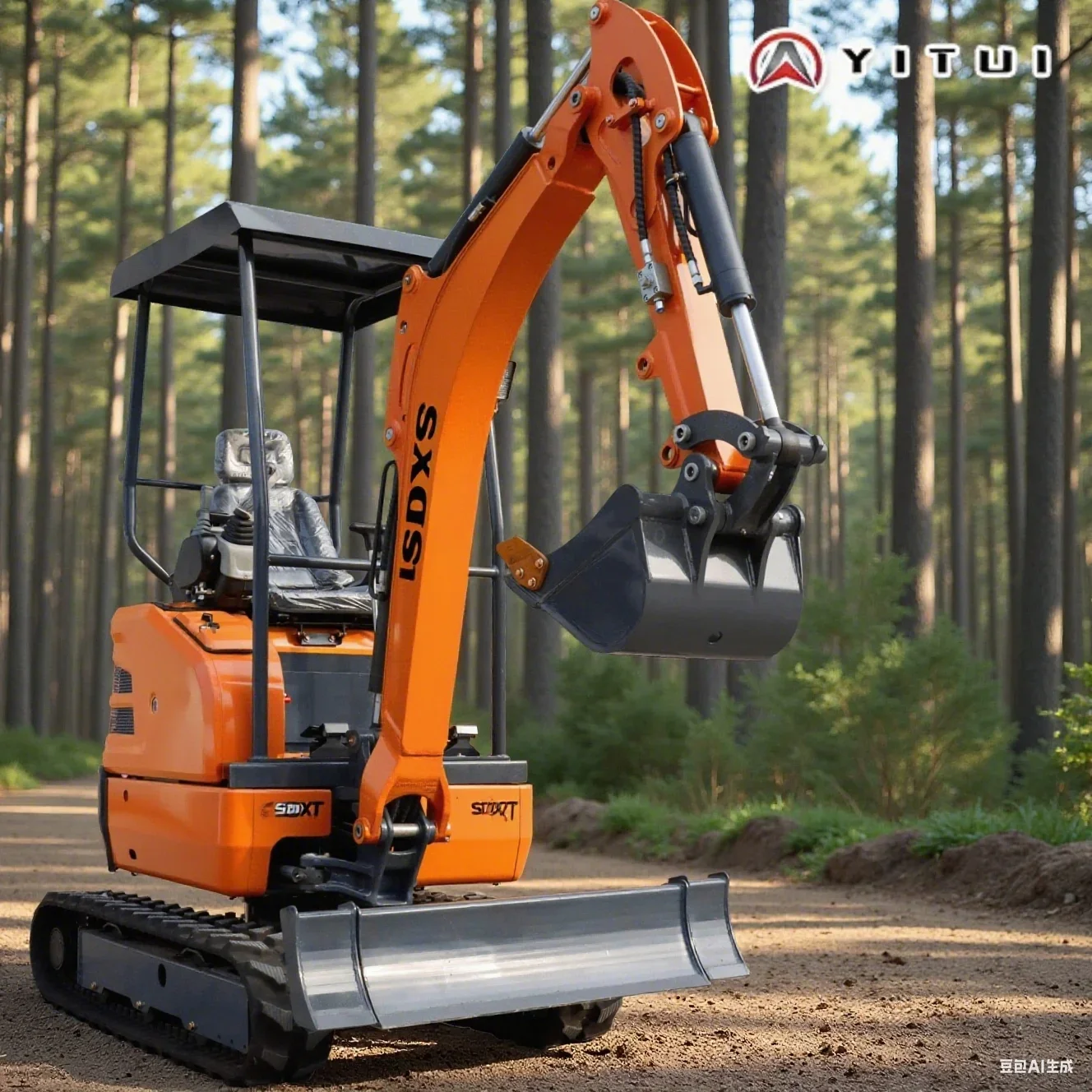 Mini escavatore caldo da 2,6 tonnellate Mini escavatore cingolato personalizzato con offerta di fabbrica Ce Epa Euro5 Mini escavatore con motore Kubota di alta qualità