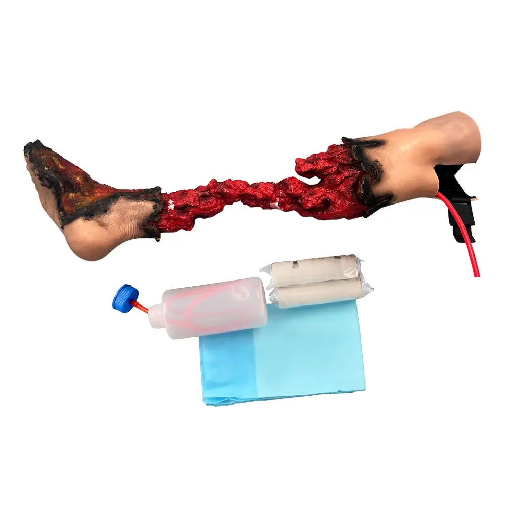 Ultrassist Partial Leg Amputation Wound Simulator Wearable Wound Packing Right Leg Trainer for Emergency Trauma Assess Practice