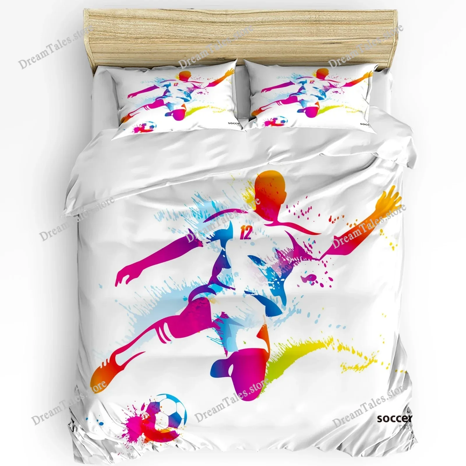 Bedding Set Ice Hockey Sports Home Textile Duvet Cover Pillow Case Boy Kid Teen Girl Bedding Covers Set Home Textileextile