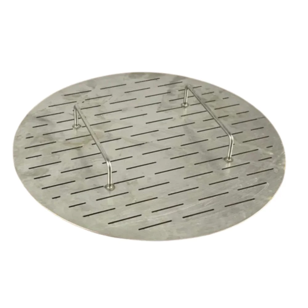 False bottom for OD449mm , Filter, Home brewery, Stainless steel 304 , 2.0mm thickness , gap size 2.0mm,with two handles