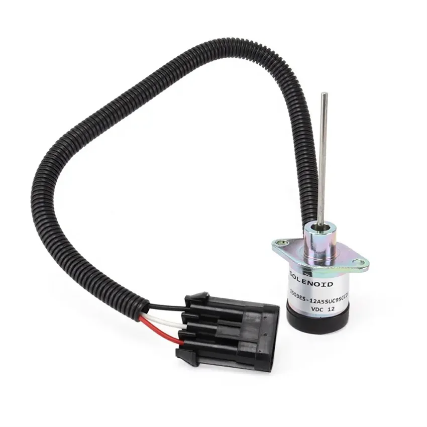 

Fuel Stop Shutoff Solenoid 1E152-60011 1503ES-12A5SUC9S for Kubota Excavator KX161-2 KX101 KX151