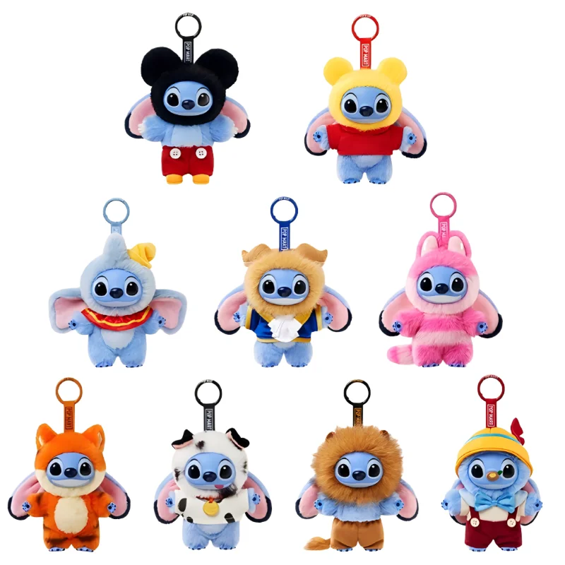 

New Official Pop Mart Disney Stitch Adventure Series Blind Box Lovely Vinyl Plush Pendant Toys Surprise Birthday Gifts
