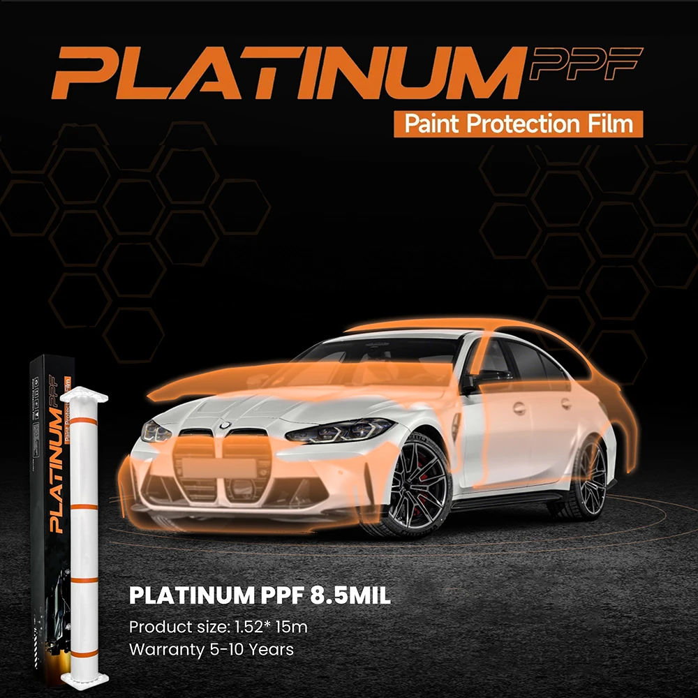 Pellicole protettive per vernice per auto in raso TPU trasparente autorigenerante TPU 1,52 * 15 m PPF Anti giallo Pellicola per carrozzeria per auto satinata opaca PPF TPU