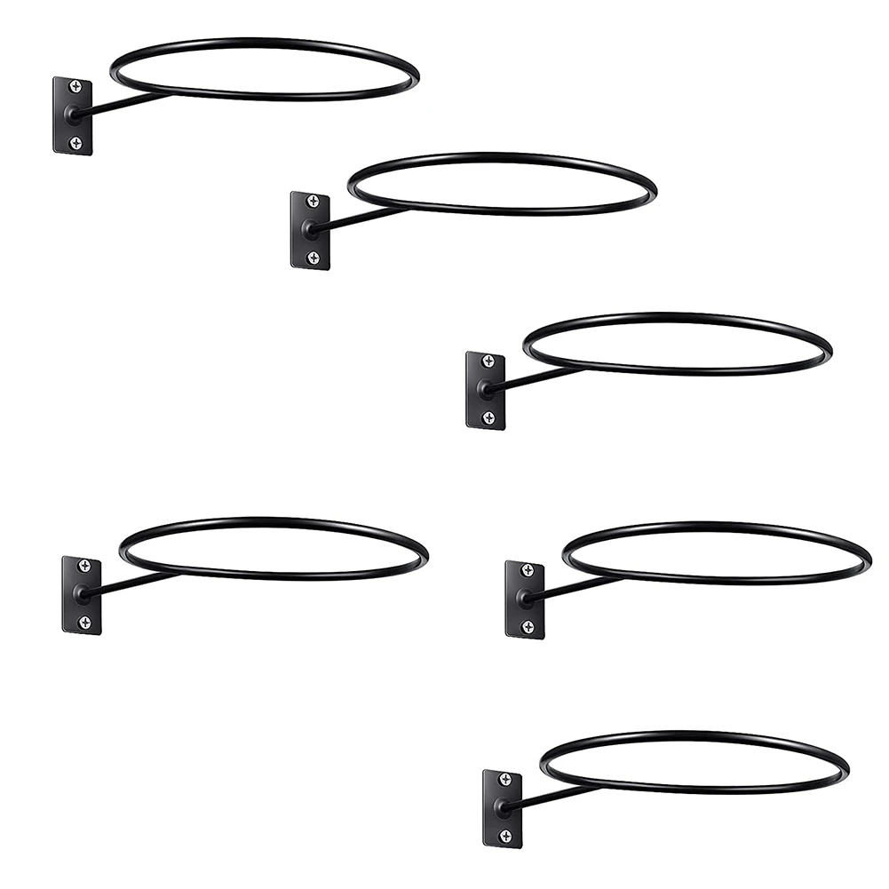 

[NEW!ABKG】 6 Pack Wall Mount Ball Display Ball Storage Ball Rack Ball Holder For Basketball Football Volleyball Soccer