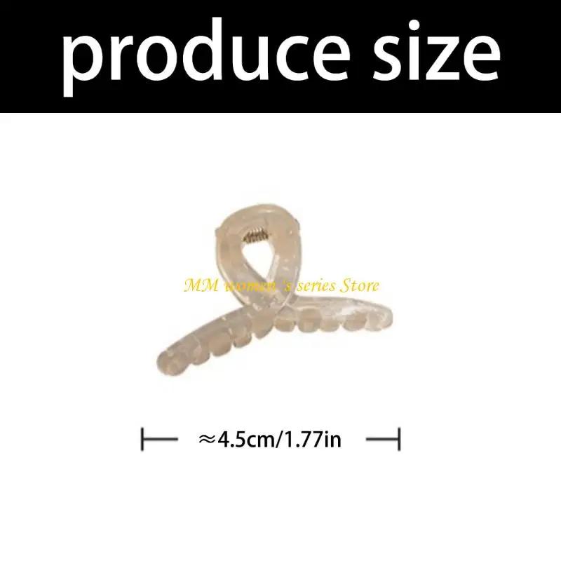 Q39C 4 pezzi clip per artigli per capelli pastello semi trasparenti 4 pezzi forcine carine per ragazze e donne