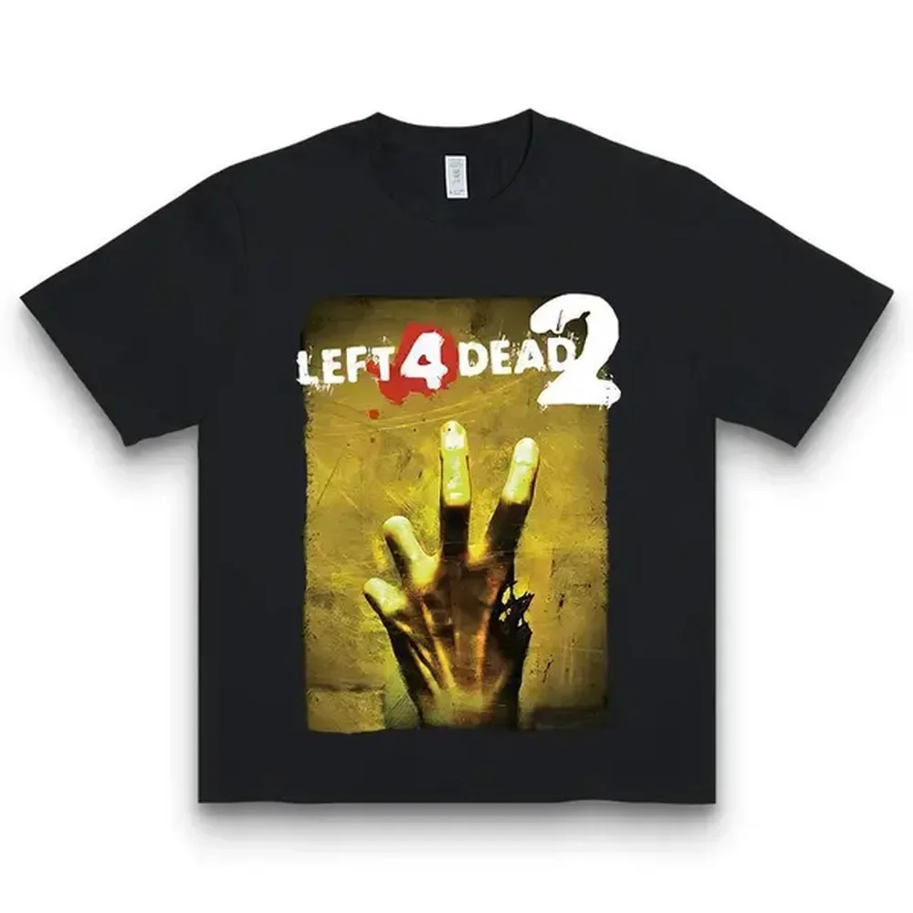 [100% Cotton] Left 4 Dead 2 T Shirt Vintage Grunge Graphic Opium Tapout Amity Affliction, Unisex T-Shirt, Gift For Men Women T-Shirt For Men And Women