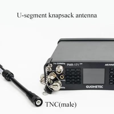 Imagem -02 - Guohetec-piggyback Antena Uhf Dobrável Pmr171 Q900 Simples Durável Portátil Tnc Ganso Tubo Antena