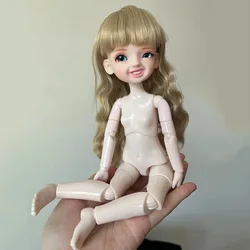 Ręcznie robiony makijaż 30 cm Smily Face Doll DIY 1/6 Bjd Doll może zmienić włosy z 3 parami oczu Dzieci Dziewczynki Zabawka Świąteczny prezent urodzinowy
