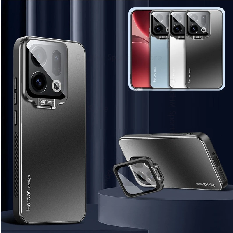 

Invisible Bracket Flip Lens Kickstand Case For OPPO Find X9 X8 Pro For Magsafe Magnetic Cover Find X8 X7 Ultra X8S Plus X6 X9Pro