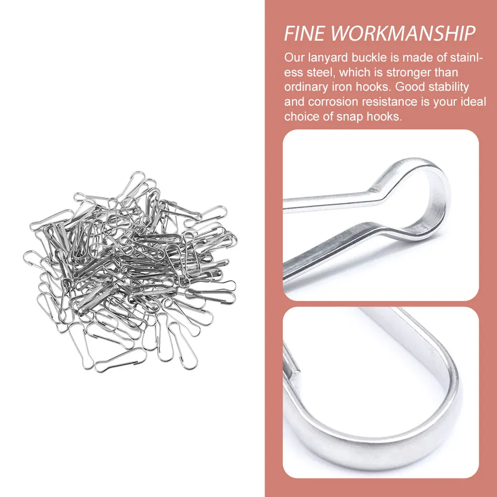 30 Pcs Metal Stainless Steel Pig Gallbladder Key Chain Clip Keychain Spring Snap