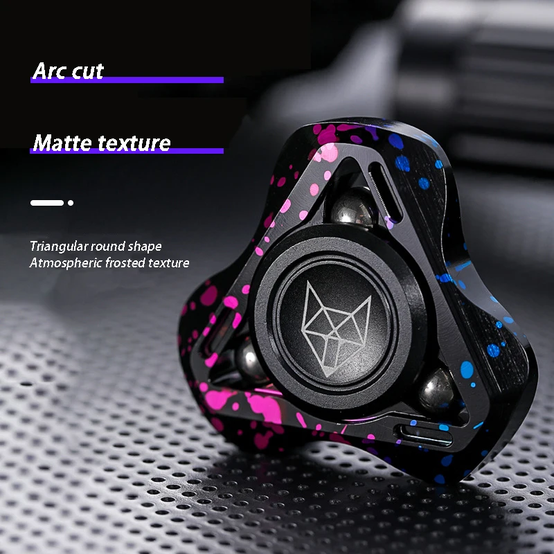 Fidget Silent Bearing Zinc Alloy Gyro  Metal Ball Mute Stainless Steel Hand Spinner Edc Toys Finger Gyro Relieve Stress Boy Gift