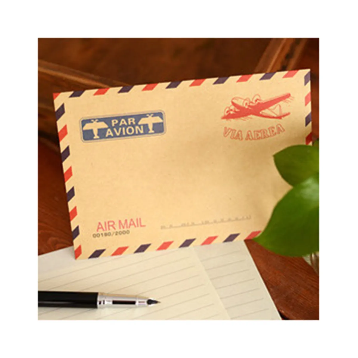 10Pcs Retro Envelopes Kraft Paper Vintage Brown Storage Envelopes for Coins Bills Postcards Gift Cards Random Pattern