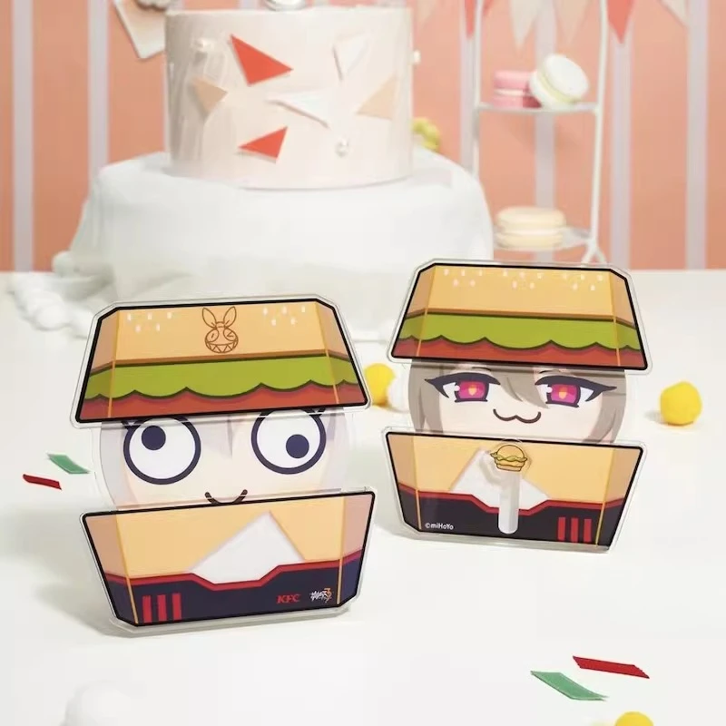 Genuine KFC X Honkai Impact 3rd Official Merch Theresa Vita Badge Standee Laser Card Postcard Cup Sleeve Anime Gift In Stock