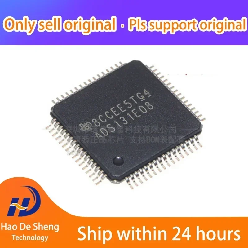 1PCS/LOT ADS131E08IPAGR LogoADS131E08 QFP-64  New Original In Stock