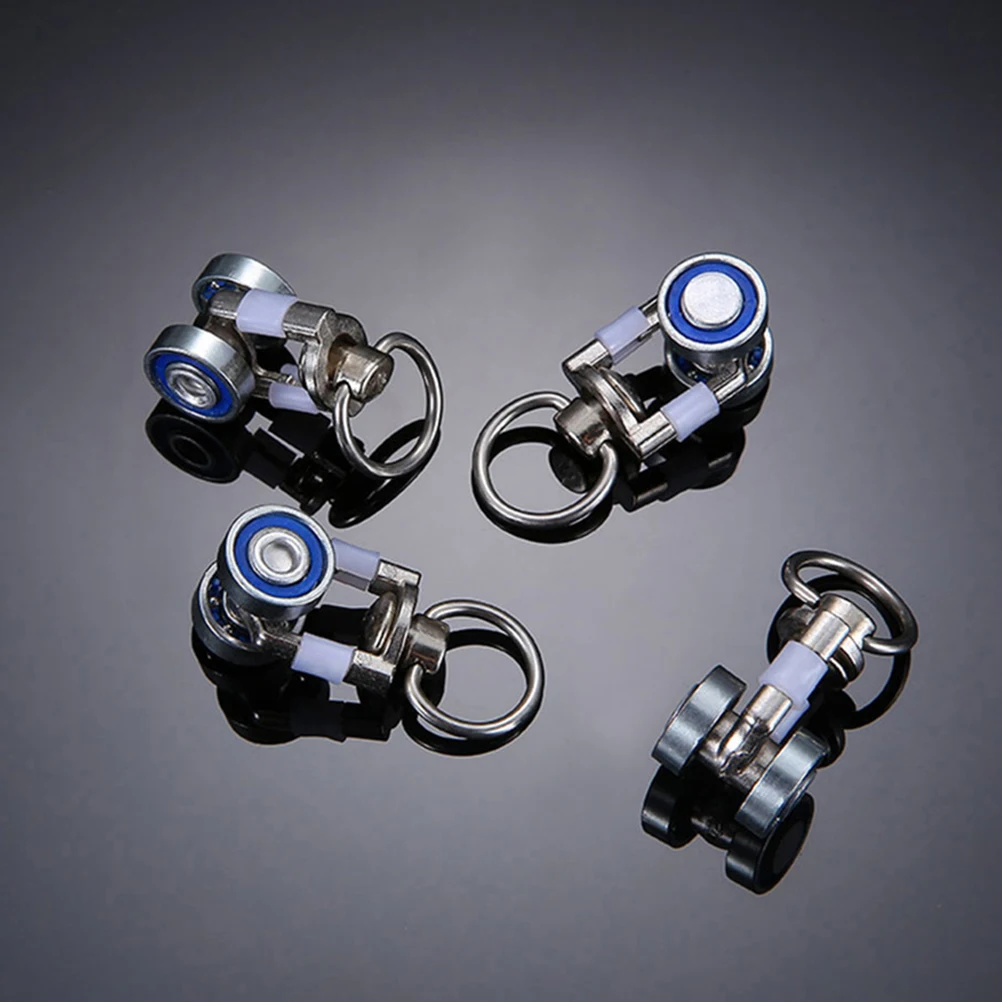 

12Pcs High Performance Metal Bearing Rollers Aluminum Alloy Smooth Operation Curtain Track Replacement Window Pulley Runners