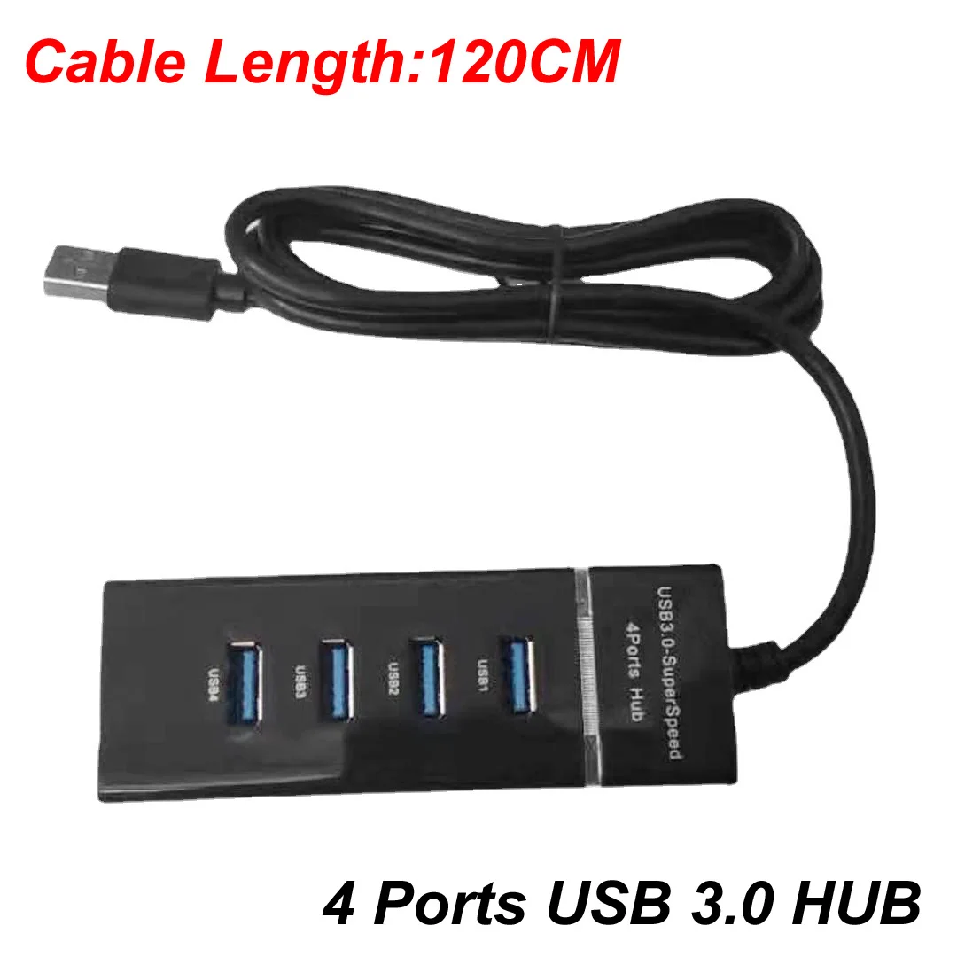 120CM/30CM 4 Ports USB 2.0/3.0 HUB Splitter High Speed Multi OTG Adapter Cable For Desktop PC Laptop mouse Keyboard printer fan