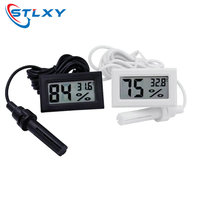 Mini LCD Digital Thermometer Hygrometer Thermostat Indoor Convenient Temperature Sensor Humidity Meter Gauge Instruments Probe
