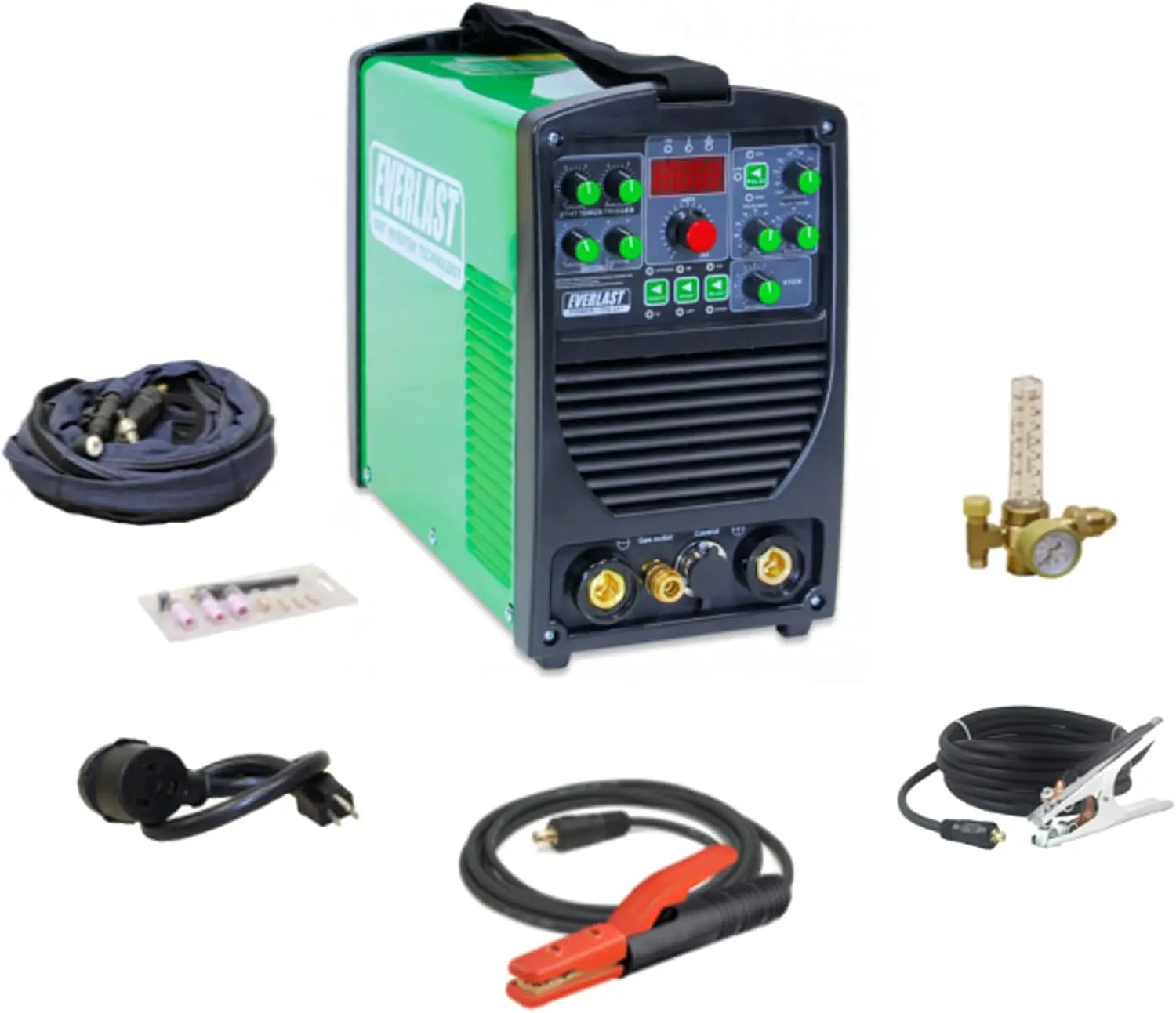 Welding Machine 201 DC TIG Stick Welder 110v/220v Dual Voltage Features Lift Start and High Frequency Modes for DC Welding