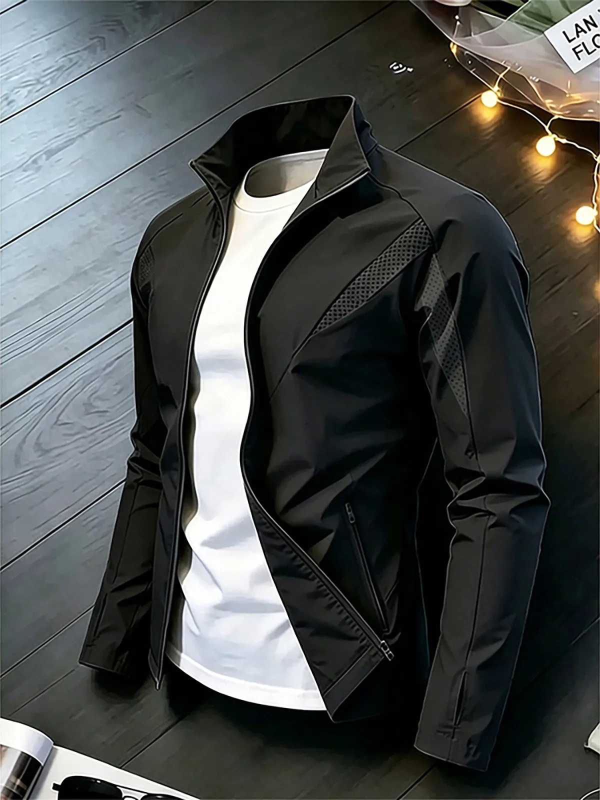 Outdoor Sun Protection Ice Silk Skin Shirt Thin Shoulder Level Stand Collar Men's Jacket Breathable Deconstructed Lightweight