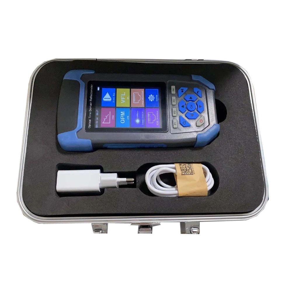 Mini OTDR fiber optic tester PON OTDR GPON 1310/1490/1550/1625/1650nm VFL LS OPM Event Map Ethernet Cable Test