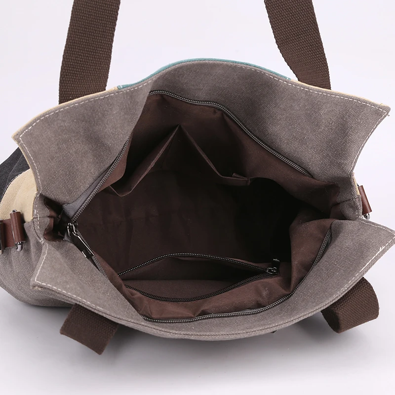 Borsa da donna Totes in tela borsa di marca 2022 nuova borsa A tracolla Messenger Patchwork borsa A tracolla Casual femminile di moda Sac A Main